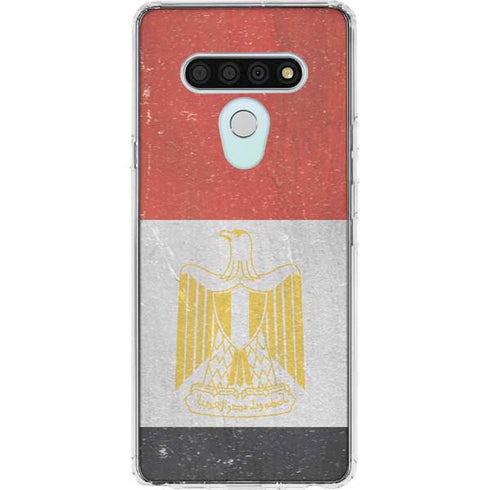 Egyptian Flag Distressed LG Stylo 6 Clear Case